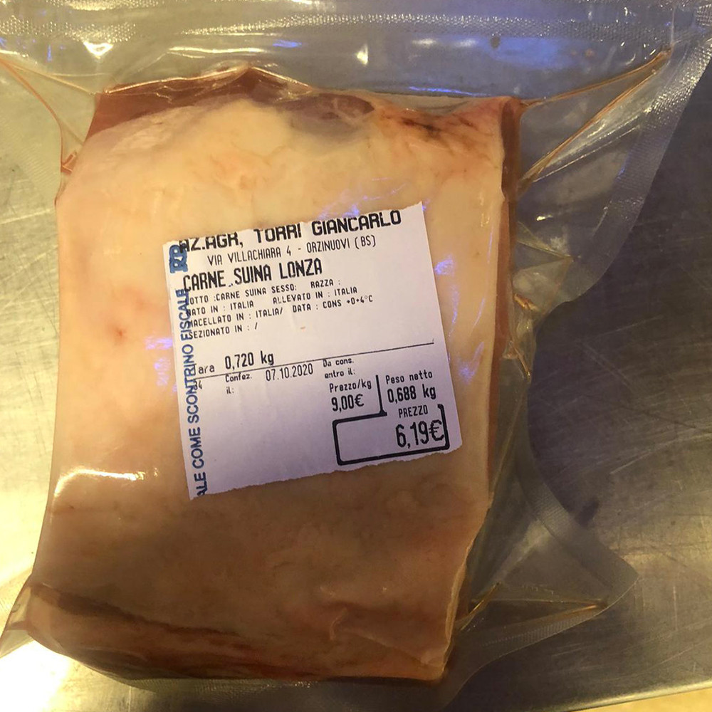 Acquista Online Carne Di Maiale Lonza Fresca A KM 0 Milano